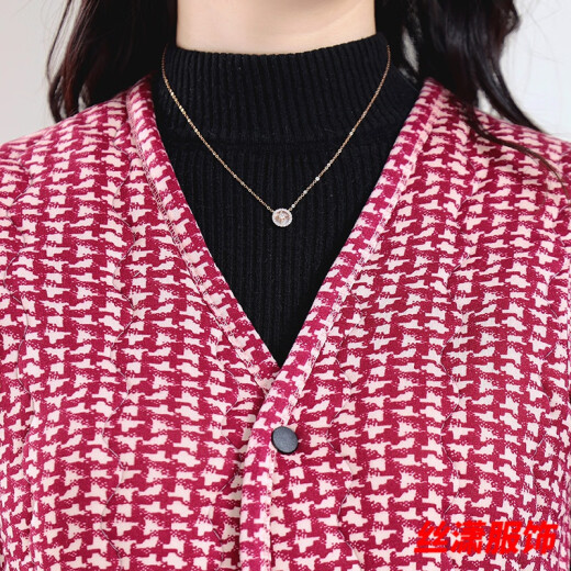 丝潇秋冬马甲新款中老年驼绒保暖轻柔女士坎肩外穿碎花妈妈宽松棉马甲 WY-6629/款1号色 建议120-140斤 4XL