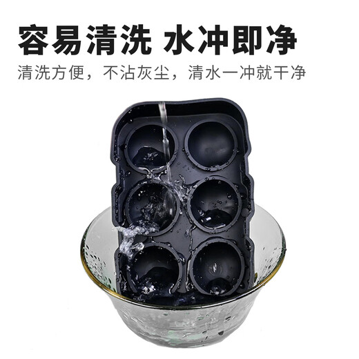 Aseblarm Ice Cube Mold Food Grade Ice Cube Whiskey Ice Puck Ice Cube Mold Maker Large Refrigerator Cube Ice Box Food Grade 6 Holes 6 Squares Combination Pack