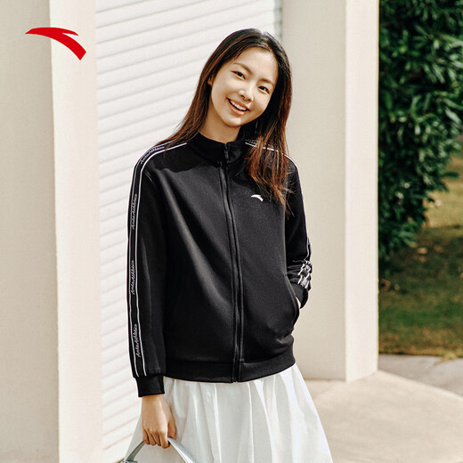 Veste de sport en tricot Anta pour femmes au printemps nouveau sweat-shirt à col debout top 162517723