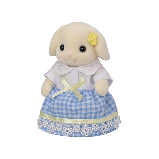 
Sylvanian families (Sylvanian families) Japanese lopsided rabbit family, play house girl toy doll set, birthday gift for children