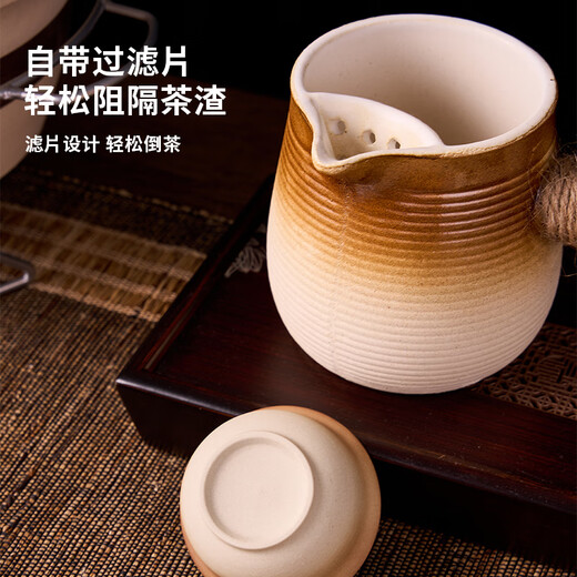 Suncojia teapot, teapot, roasted teapot, jar milk teapot, earthenware pot, stove teapot, teacup set