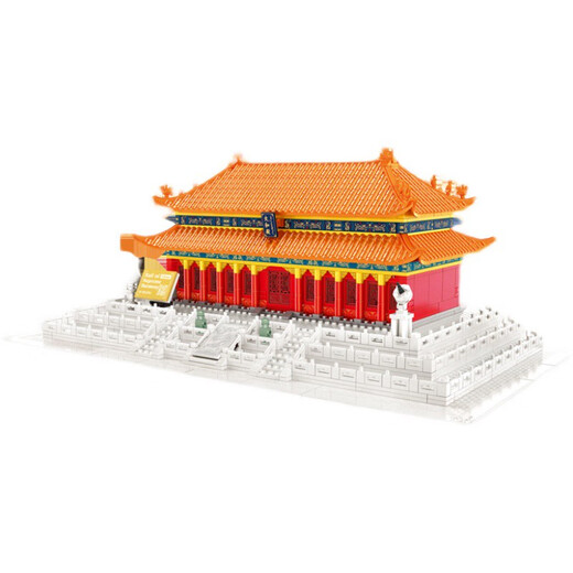 世界中国风古代建筑模型玩具故宫长城天坛拼装礼物小颗粒积木 5219莫斯科克里姆林宫钟楼 1047