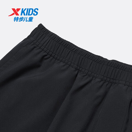XTEP (XTEP) children's wear-resistant high-elastic skin-skin-printed trousers and skirts for children genuine black 150