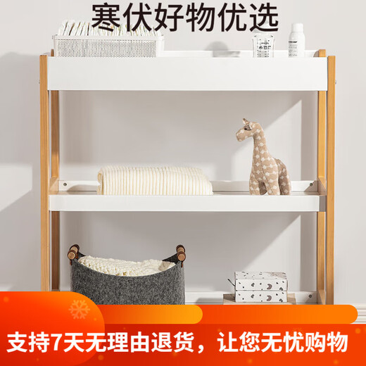 Boori Wood Solid Multi-Fonctional Diaper Table Baby Care Table Nou-né table de rangement de rangement tactile et modifie les couches