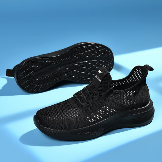 Zapatillas de running doble batte de estrella primavera y verano zapatillas de malla transpirable zapatos de luz para hombres zapatos casuales al aire libre versátiles