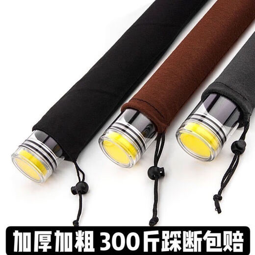 MieLanat thickened fishing float bucket can hold 7-30 transparent multi-buoy buckets, thickened and lengthened fish float bucket fishing gear, upgraded thickened 5.0 cm float bucket, cloth bag, total length 60 cm