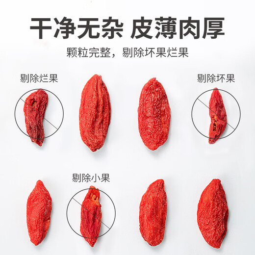 Fangjiashu wolfberry 250g/bag red wolfberry soaked in water red chewy tea for elders and parents