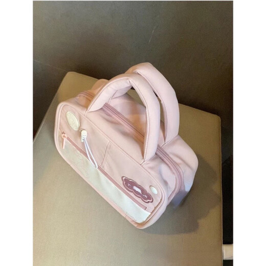 Meikejie hellokitty co-branded Hello Kitty cosmetic bag Sanrio cute handbag large capacity portable storage bag for women Hello Kitty toiletry bag (waterproof) original version (collection + follow for priority delivery)