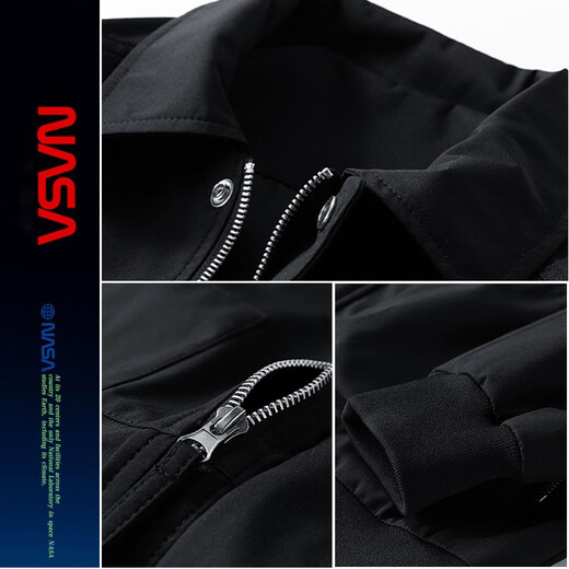 NASALIKE official trendy brand co-branded jacket men's autumn and winter American lapel top windproof casual men's solid color clothes apricot XL (recommended 130-150Jin Jin equals 0.5 kg)