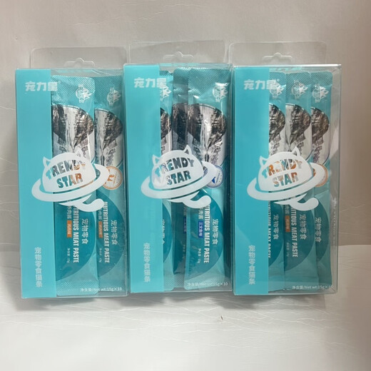 Petlix Star Hydrating Snacks Cat Strips Chicken Salmon Tuna Cheap and Cost-Effective Petlix Star Cat Strips Mixed Flavor 4 Boxes 40 Sticks (Super Cost-effective