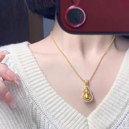 Shien gold rose necklace 520 new full gold pendant 18k color gold clavicle chain for girlfriend romantic rose necklace