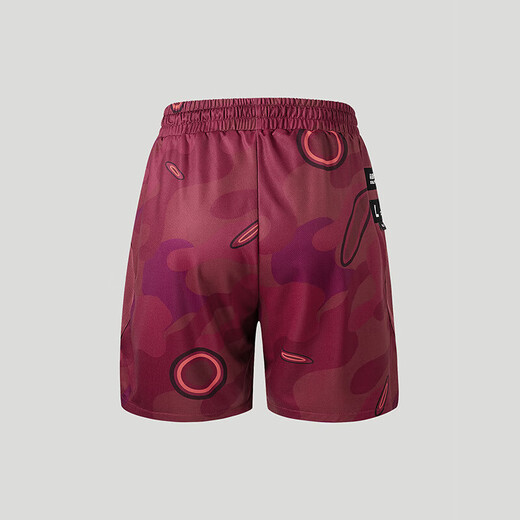 EQLZ Yikuo Basketball Academy knitted elite pants men's basketball shorts five-point pants men campus red 2XL