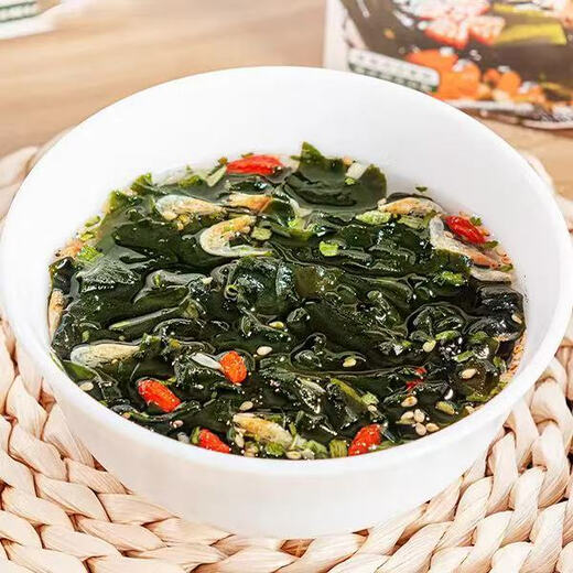 霞浦产地直发 紫菜虾皮汤冲泡即食无沙免洗紫菜速食汤海鲜混沌汤 裙带菜虾皮汤4.5g/袋*20袋