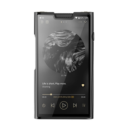 SHANLING M8T tube portable HIFI player MP3 walkman lossless fever Bluetooth touch screen music player M8T black (comes with original leather case)