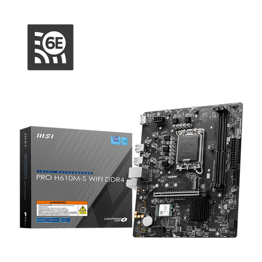 微星（MSI）12/13代/14代CPU主板套装i3 13100f 14100f 12100f 散片 PRO H610M-S WIFI DDR4 i3-12100散片