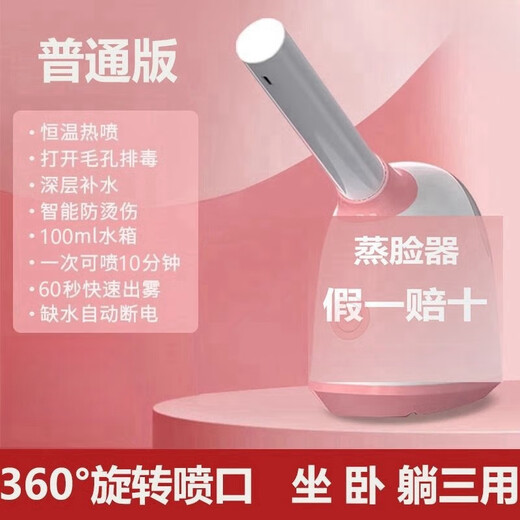 VKE Nano Горячий спрей Отпариватель для лица Увлажняющий спрей Отпариватель для лица Косметический инструмент Домашний дозирующий пакет Отпариватель Увлажнитель для лица Обычная версия Резервуар для воды на 100 мл Можно распылять в течение примерно 10 минут