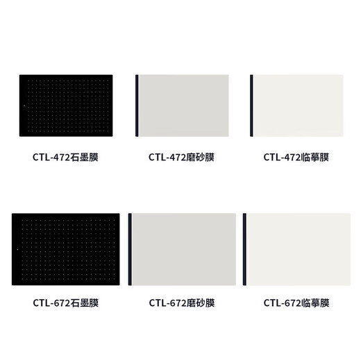 Wacom原装数位板定制防护膜CTL472/672/6100手绘板保护膜pth660石墨膜 CTL672石墨膜 板面质感 送1 0x0cm
