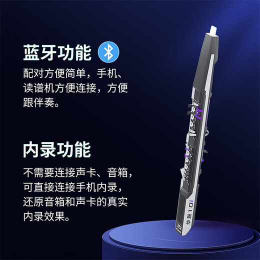
Huamei [Official] 2025 new Huamei 10i hair tube domestic musical instrument for elderly people beginner electric saxophone flute [Newly launched] Huamei 10i factory standard Purple