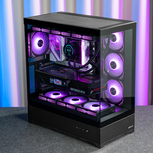 Patriot (aigo) Xingcanlan SE Black Gaming Computer Desktop Host Case Dual 360 Water Cooling Positions Support Back Plug/ATX Motherboard/270 Sea View Room/5090 Graphics Card