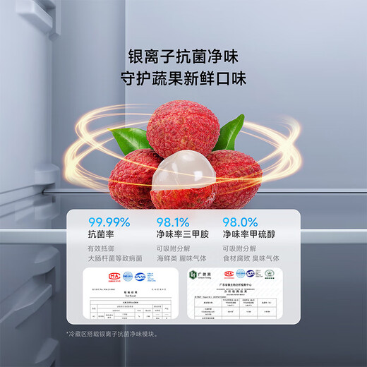 Mijia Xiaomi 513L cross-door refrigerator first-class energy efficiency ultra-thin household large capacity sterilization and deodorization OCCBCD-513WMSA