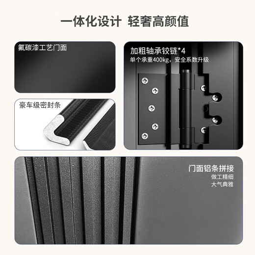 
Gu Hao thickened Class A security door entrance door + anti-plitting and explosion-proof safety door mother door + 4 hinges more stable + smart door lock face recognition fingerprint lock Inlaid visual smart lock 2050*1050 [single door, open direction consultation]