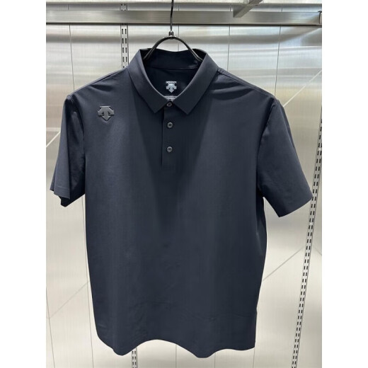迪桑特（DESCENTE）DUALS都市通勤商务休闲速干透气男士短袖POLO衫男 D3291DPS98C-BK 黑色 M (170_92A)
