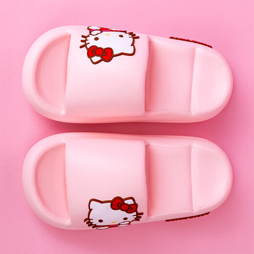 Katie Sanrio KT Cat Kinderstapel für Mädchen Sommer 2025 Neues Kulomi Girl Indoor Non-Slip-Eltern-Kind-Sandalen