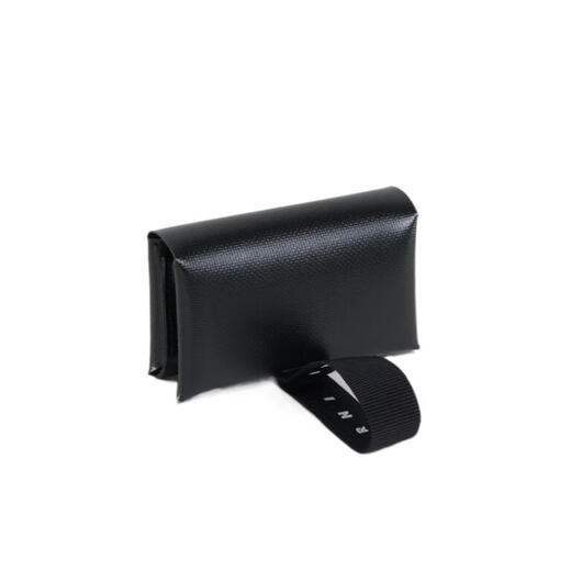 Logo élastique triples Marni avec portefeuille Bag de monnaie de grande capacité Portefeuille d'hommes multifonctionnels Black Black Single Taille