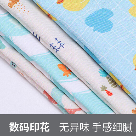 babyjianle婴儿尿不湿收纳袋外出防水便携式宝宝推车纸尿裤尿片收纳包尿布袋 新升级双口袋-恐龙世界（米黄）