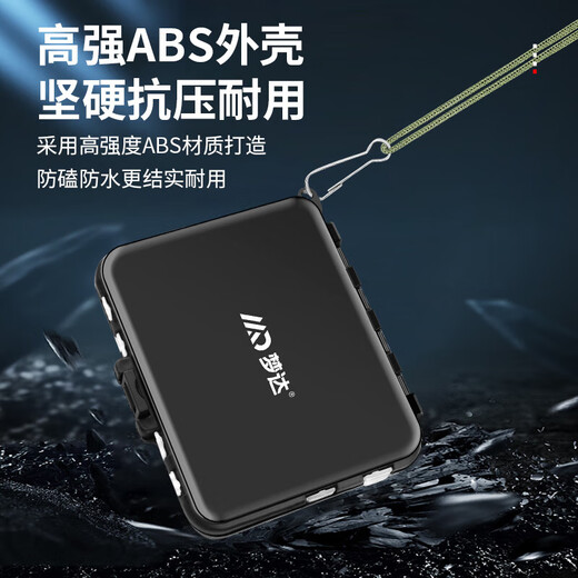 Mengda New Fishing Accessories Storage Box Tools Fishing Gear Special Accessories Box Fish Hooks and Bait Small Parts Multi-Function Waterproof Road Medium-Portable 9 Grids 1