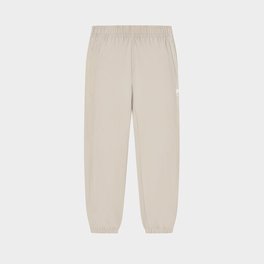 FILA Men's Men's Sports Pants Men's Fashion Casual Basic Cuffed Versatile Leg Pants Woven Trousers Milk Brown XL