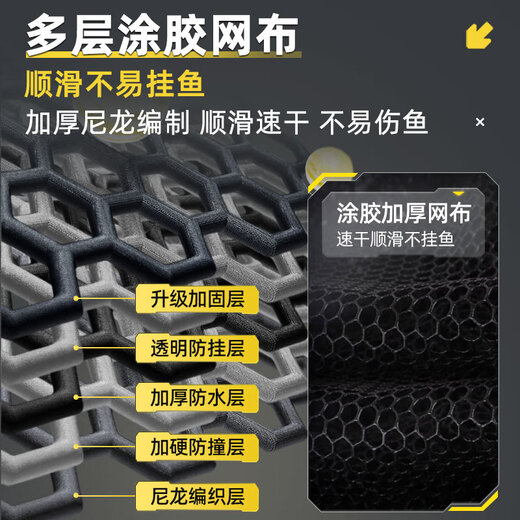 SIMAGO Square Fish Protector Special for Wild Fishing Nano Quick-drying Fish Net Pocket Fish Protector Small Net Portable Fish Net Bag 23cm 2m Lightweight and Convenient Nano Quick-drying