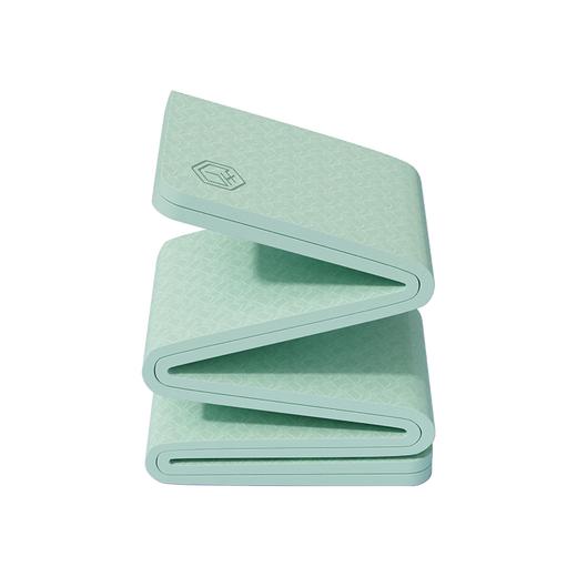 Made in Jingdong, primary school students' nap mat yoga mat TPE yoga mat foldable portable fitness multifunctional anti-slip shock absorbing pad green