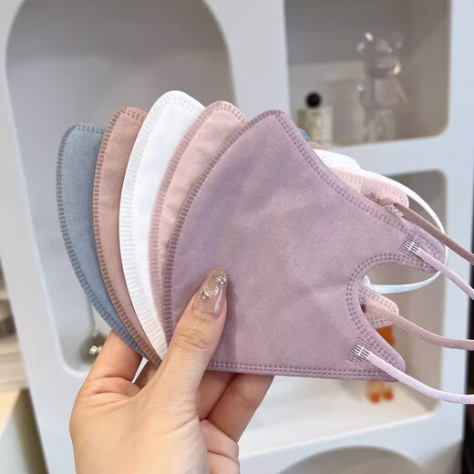 Jiaoxia 3D Summer Sunscreen Thin Ice-Sense UF50 High-Value Essential Disposable Mask UV Protection Nude Pink 30 Pieces Box 30 L (Large Size 13.3x12) cm