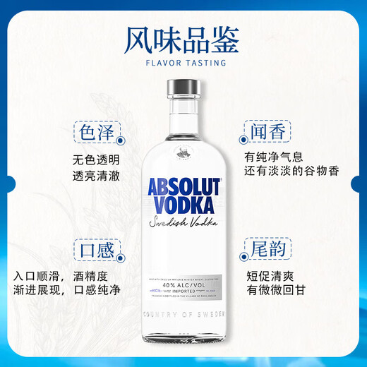 Absolut Vodka Liquor Original 750ml Cocktail Base
