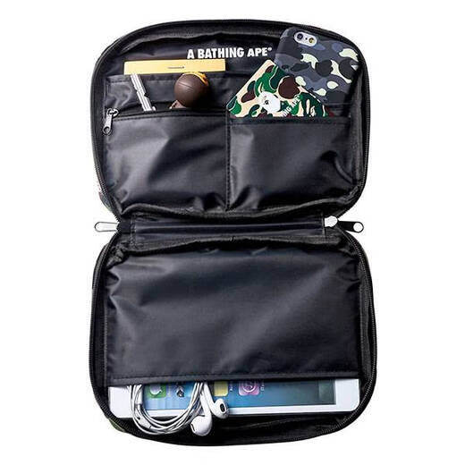 Yonghuan magazine style, ape people camouflage portable storage bag travel bag, passport bag, sorting bag, clutch bag, color bag packaging