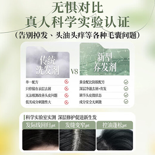 南京同仁堂防脱育发洗发水防脱发生姜洗发水控油蓬松生长发固发洗发水500ml