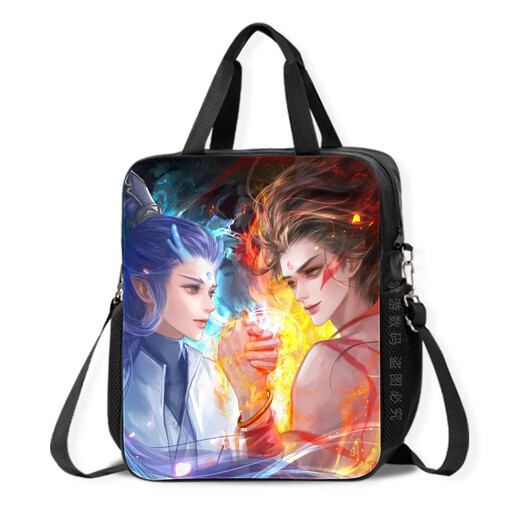 NEZHA Handbag Devil Child vient dans le monde Nezha Naohai Boys and Primary et Secondary Schools Cartoon Tutorial Sacs Cool Anime Sacs d'art périphériques Sacs de didacticiel de classe d'intérêt