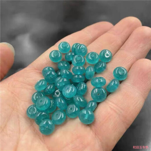 Guanpu Pavilion DIY jewelry accessories blue amazonite color abacus beads drum beads safe buckle bead spacer loose bead accessories accessories 10 pieces