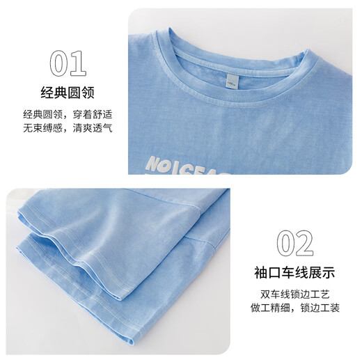 优优1点（Yoyo one）套装女童2025新款夏季多巴胺短袖大童潮酷穿搭儿童洋气夏装两件套 1429白色+9928紫色 140 140cm