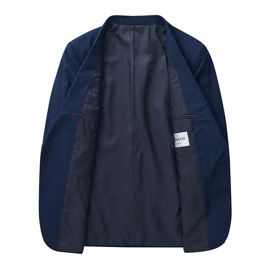 Easy care solid color 80% wool suit business professional youth suit jacket men's formal wear student graduation light blue regular 180A suit trousers live waist 85 cm