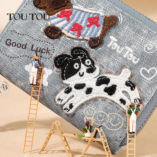 toutou wallet's wallet anniversaire chinois-Valentin de la Saint-Valentin pour copine portefeuille caricaturé cowboy dckekhund chien