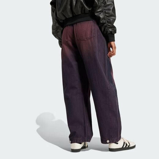 阿迪达斯 （adidas）女裤 三叶草时尚潮流舒适百搭透气宽松直筒牛仔裤JX9214 JX9214 30