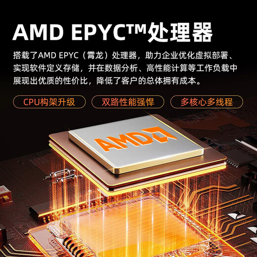 
Dell R750/R750XS/R760XS/R7525 2U rack server virtualization deepseek host GPU graphics card R7525丨2 AMD7763 128C/256T 32G memory丨3 blocks 4T hard disk丨H755