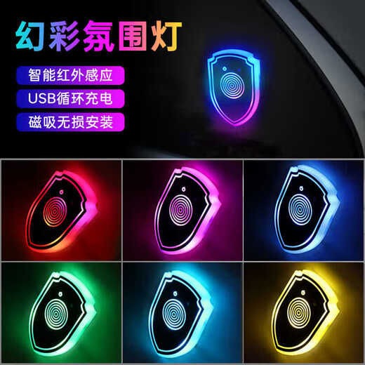Maiqite Automobile Dreiecksfenster Umgebungslichter Fenster Beleuchtung Ornamente Auto Intelligente farbenfrohe dekorative Lichter verdrahtungsfreie Innenmodifikation Peugeot 408 508 2008 4008 5008 1