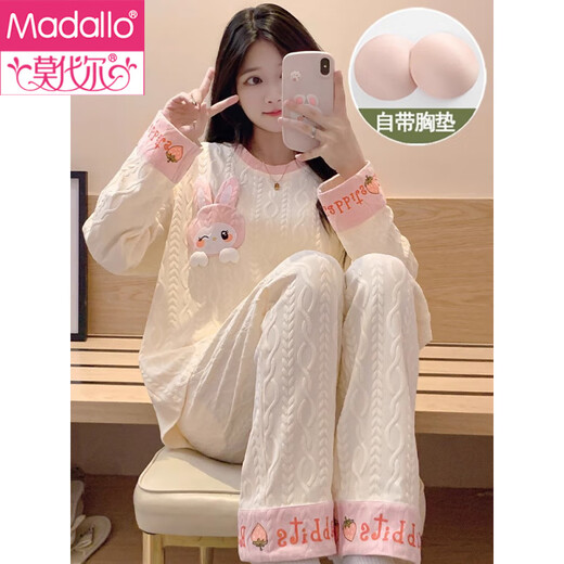 Pyjama modal pour femmes, Cardigan d'été, manches longues, pantalon, costume d'été pour dames, nouveau dessin animé, vêtements de maison portables, SSM-3882 M (160)