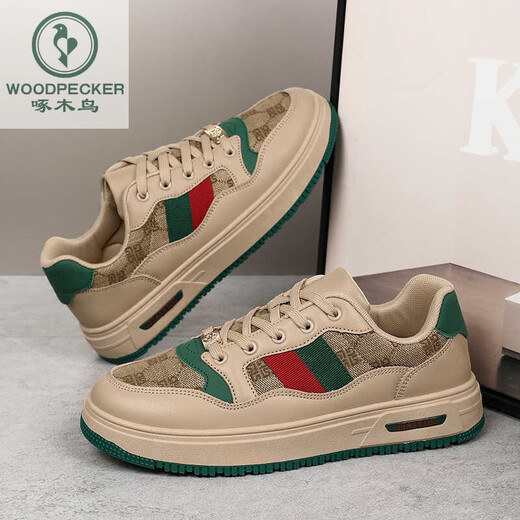 
Woodpecker 2025 spring extra-large board shoes 45 original niche trendy shoes 46 sports casual shoes 47 retro men's shoes 48 6175 meters green 39
