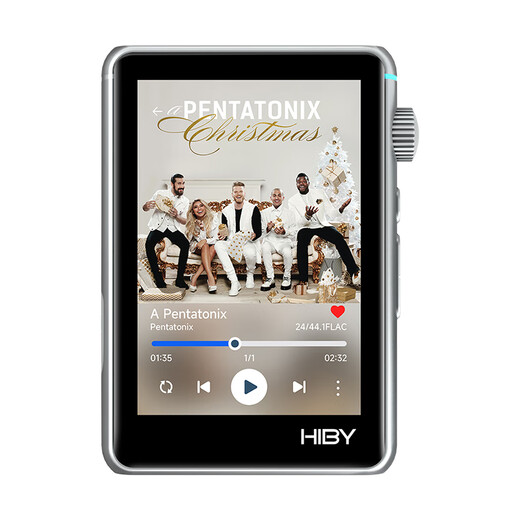 HiBy R3II 2025 version HiBy pure tone HIFI player lossless MP3 music digital turntable DSD hard solution Bluetooth WIFI radio dual ES9219C silver