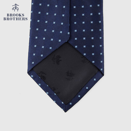 布克兄弟（BrooksBrothers）男士25早秋新款桑蚕丝纹理撞色波点领带 4004-藏青色 0