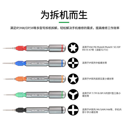 
RELIFE High Precision Torque Torque Screwdriver No damage to the machine, S2 steel batch head, strong magnetic adsorption, widely applicable RL-724 torque pitch screwdriver 2.5 medium plate batch
